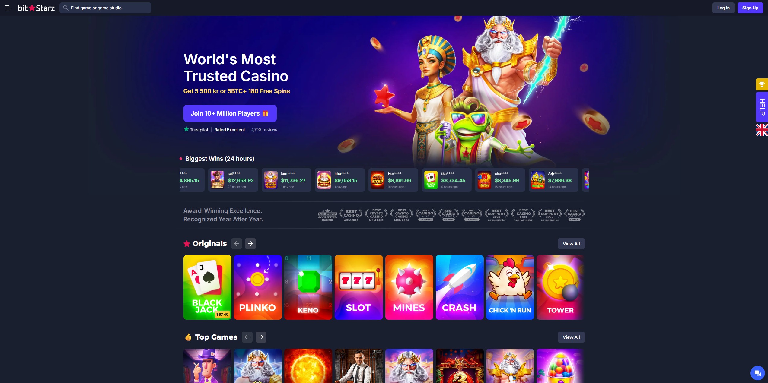 Bitstarz Casino screenshot 1