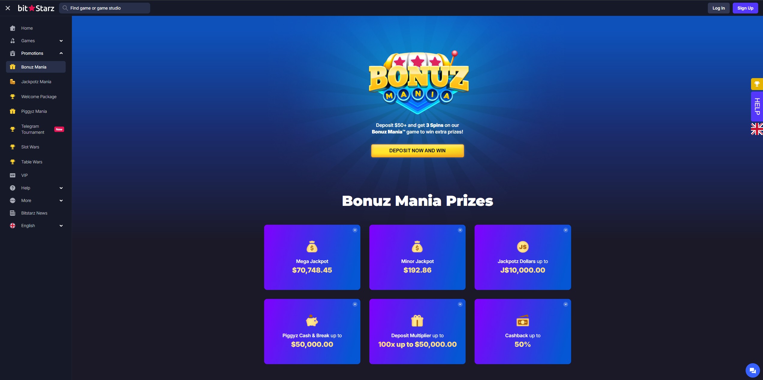 Bitstarz Casino screenshot 3