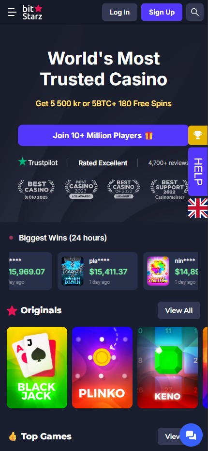 Bitstarz Casino mobile home