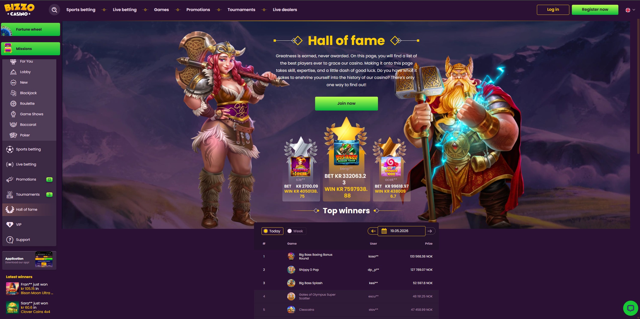 Bizzo Casino screenshot 5