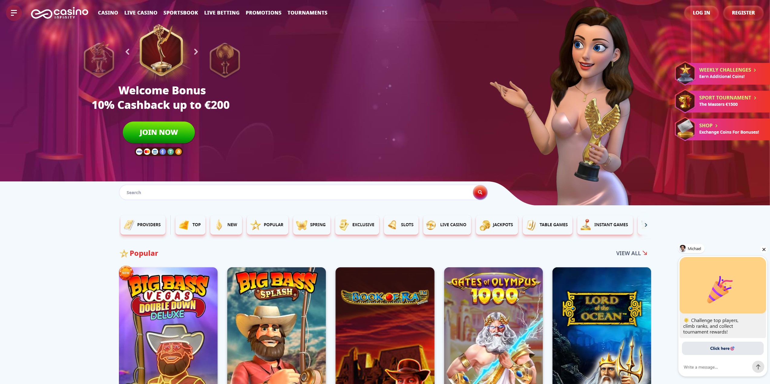 Casino Infinity screenshot 1