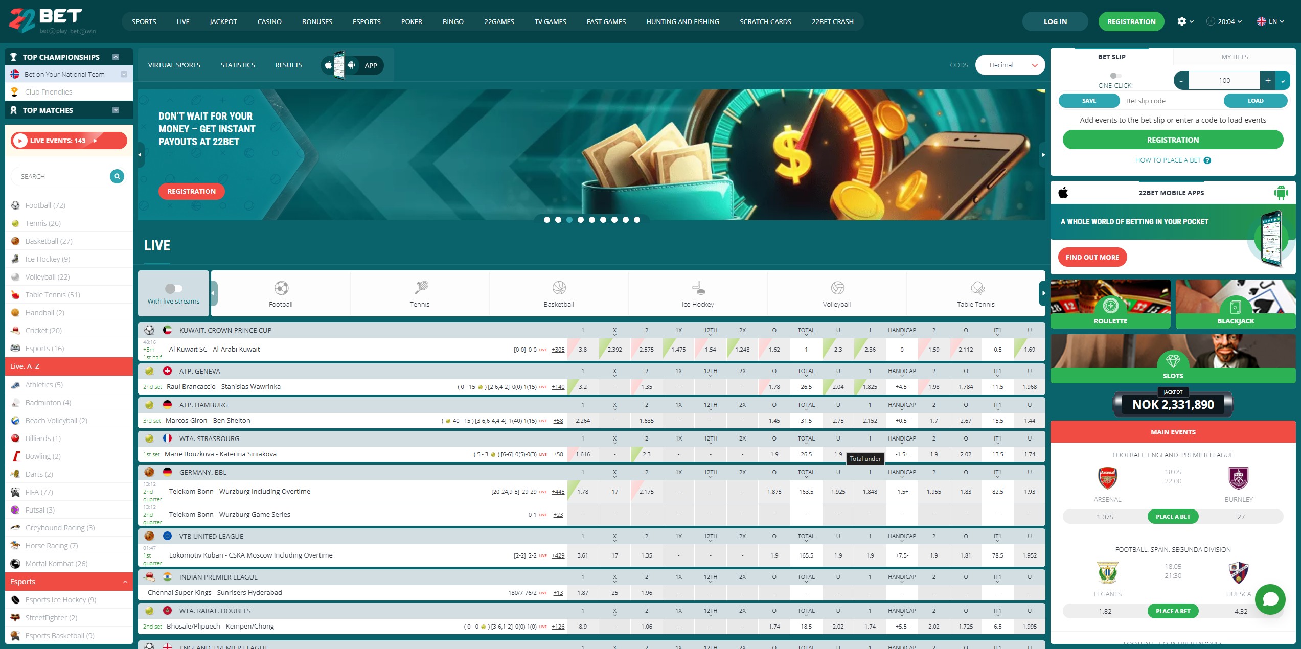 22BET Casino
