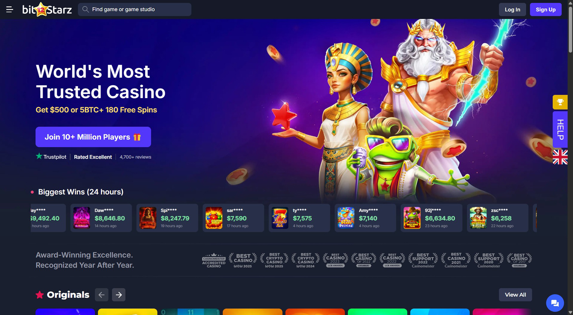 5. BitStarz Casino- Mobile Online Casino Choice